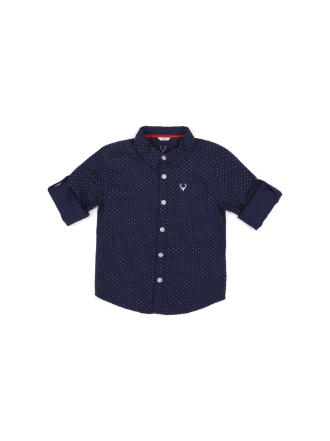 

Allen Solly Junior Boys Navy Blue Regular Fit Printed Casual Shirt