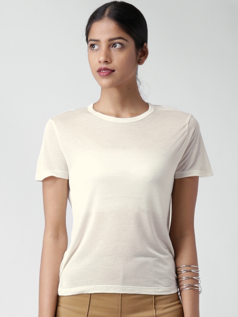 

FOREVER 21 Cream-Coloured Top