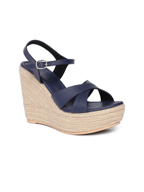 

The Label Life Women Blue Solid Sandals