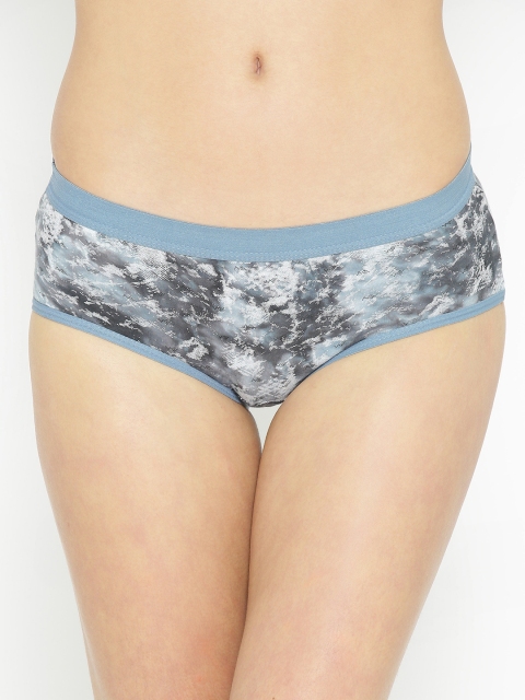 

Leading Lady Women Grey & Blue Printed Hipster Briefs
