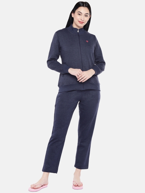 

Sweet Dreams Women Navy Blue Solid Night Suit 8905017307253