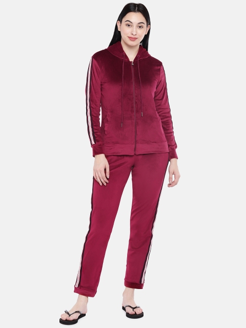 

Sweet Dreams Women Burgundy Solid Night Suit 8905017325639