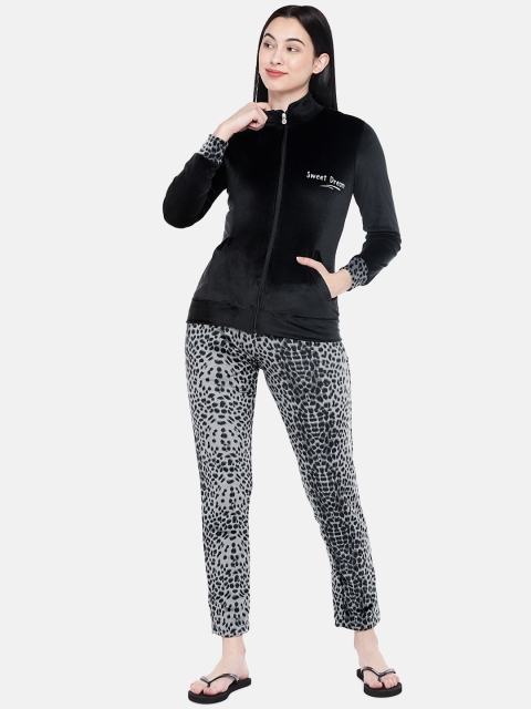 

Sweet Dreams Women Black & Grey Night Suit 8905017327343