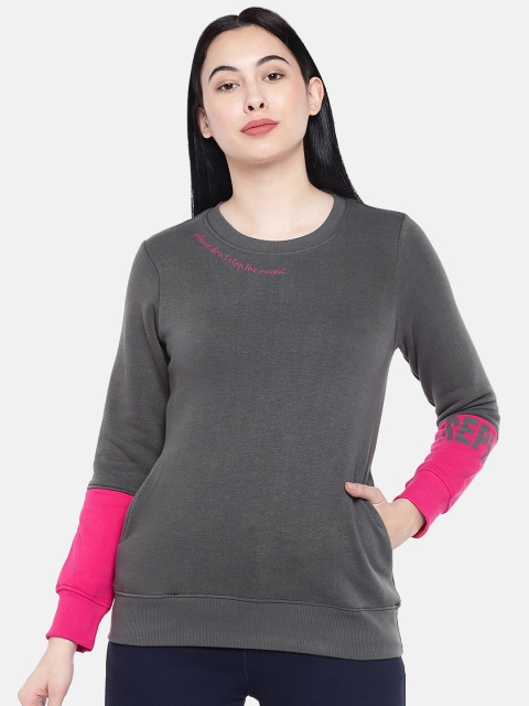 

Sweet Dreams Women Charcoal Grey Solid Sweatshirt