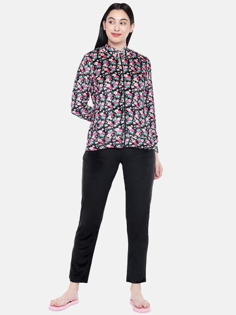 

Sweet Dreams Women Black & Pink Night Suit 8905017327589-PT-23