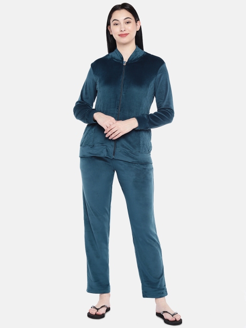 

Sweet Dreams Women Teal Green Solid Night Suit 8905017291118
