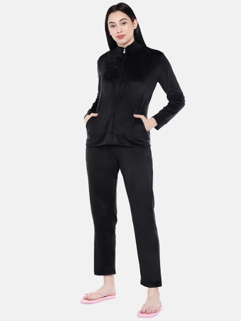 

Sweet Dreams Women Black Embellished Night Suit 8905017292030