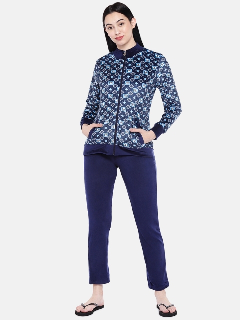 

Sweet Dreams Women Navy Blue & White Night Suit 8905017330510