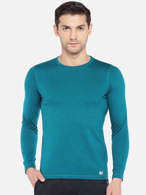 

Sweet Dreams Men Teal Solid Round Neck T-shirt