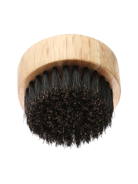

Rozia Pro Men Black & Beige Round Wooden Handle Beard Brush
