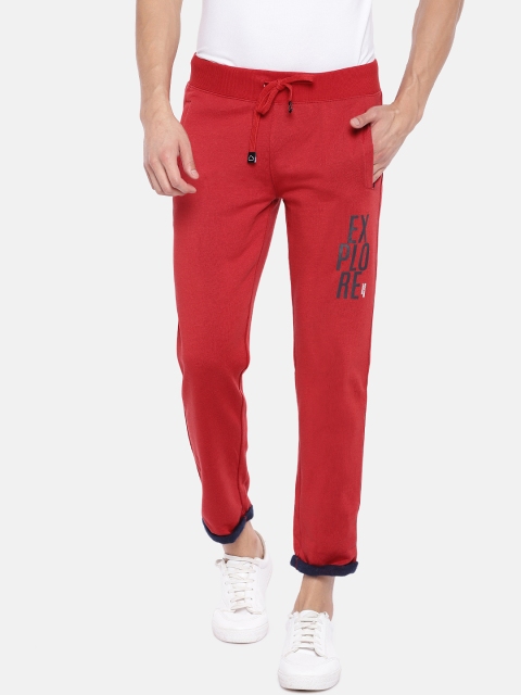 

Sweet Dreams Men Red Regular Fit Printed Joggers