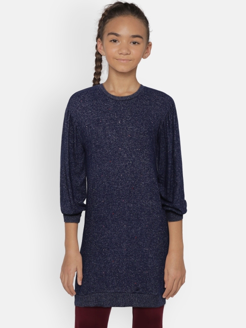 

GAP Girls Softspun Dress, Navy blue