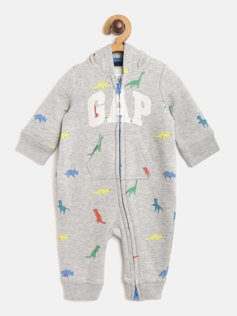 

GAP Boys Brannan Bear Gap Logo One-Piece, Grey melange