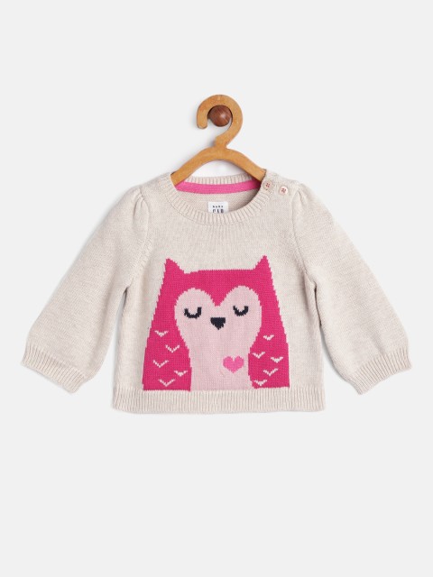 

GAP Baby Girl's Fuzzy Graphic Sweater, Cream