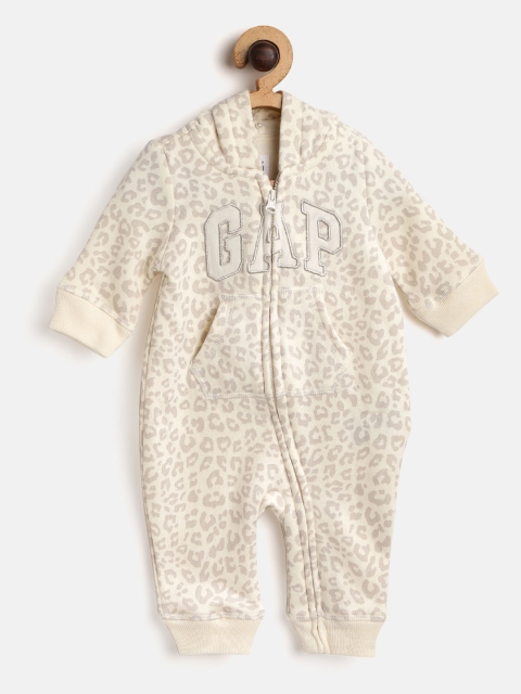 

GAP Girls Logo Hoodie One-Piece, Cream