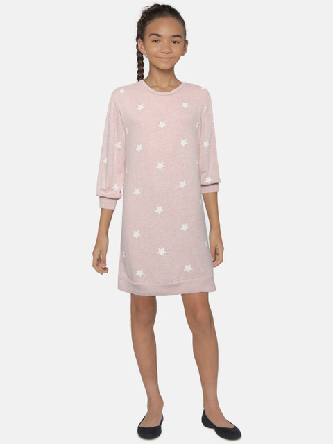 

GAP Girls Softspun Print Dress, Pink