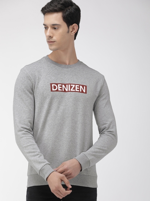 

Denizen From Levis Men Grey Printed Sweatshirt