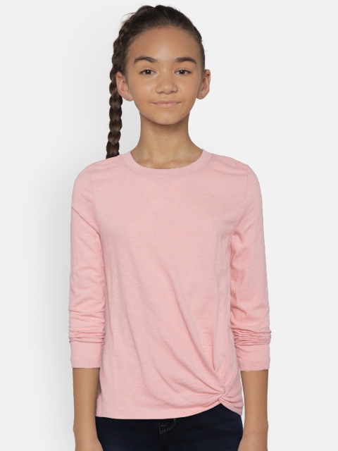 

GAP Girls Knot-Hem Tunic T-Shirt, Pink