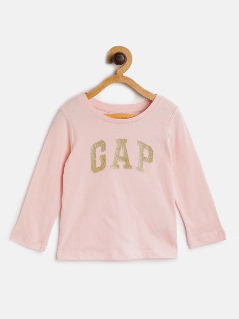 

GAP Baby Girls Logo Stripe T-Shirt, Pink