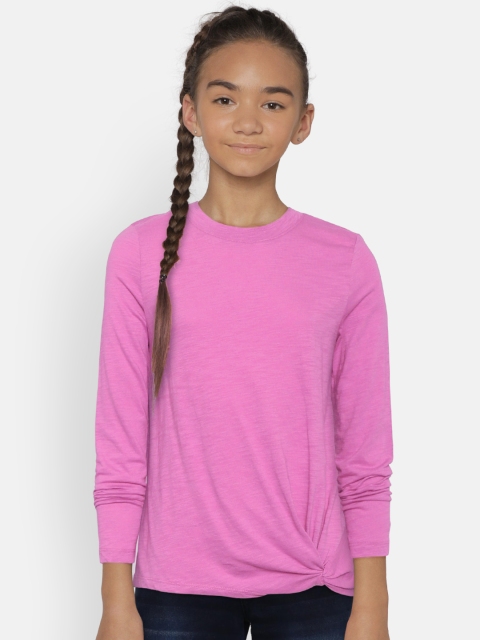 

GAP Girls Knot-Hem Tunic T-Shirt, Pink