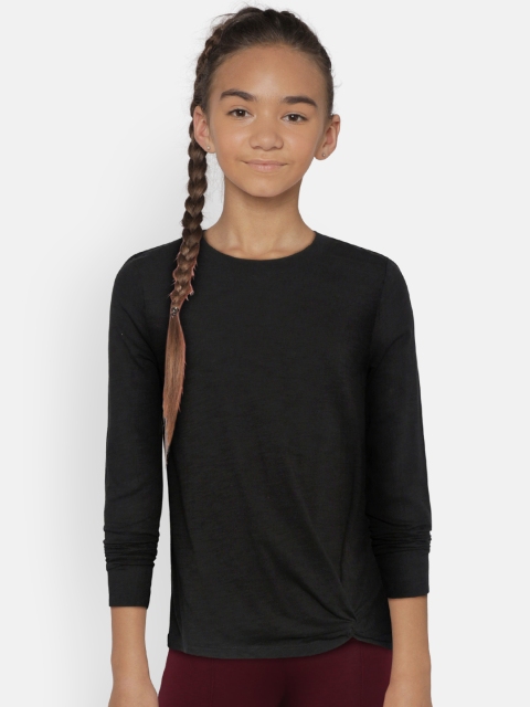 

GAP Girls Knot-Hem Tunic T-Shirt, Black