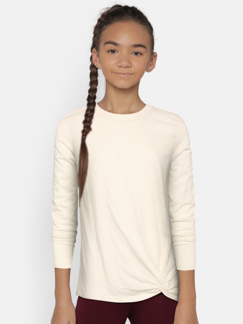 

GAP Girls Knot-Hem Tunic T-Shirt, Off white