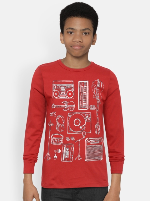 

GAP Boys Long Sleeve Printed T-shirt, Red