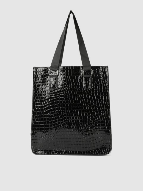 

Vero Moda Black Textured Tote Bag