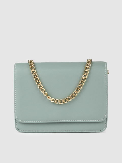 

Vero Moda Teal Blue Solid Sling Bag