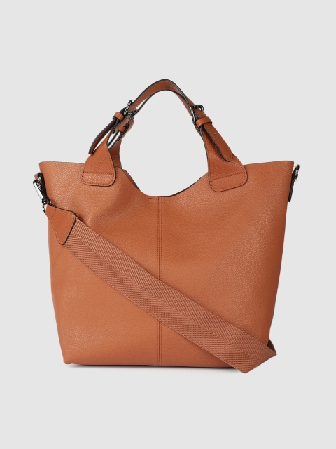

Vero Moda Brown Solid Handheld Bag