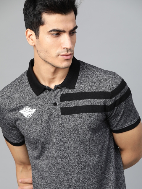 

Ducati Men Charcoal Grey Solid Polo Collar T-shirt
