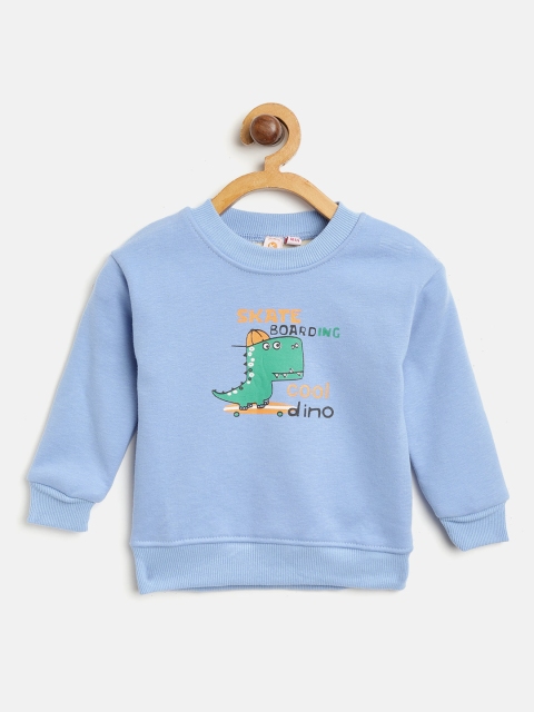

Kids On Board Blue Printed Fleece Sweatshirt