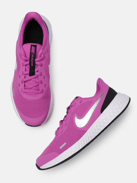 

Nike Kids Pink Solid REVOLUTION 5 Running Shoes