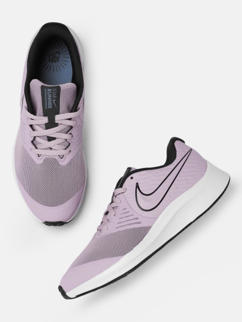 

Nike Kids Purple Star Runner 2 GS Leather Running Shoes