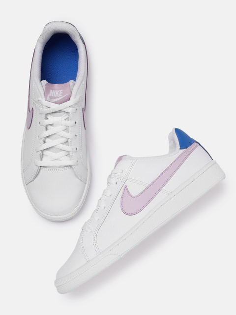 

Nike Boys White COURT ROYALE Leather Sneakers