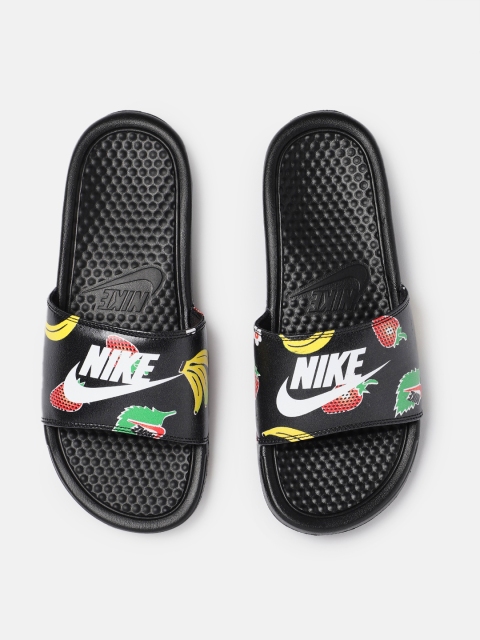 

Nike Women Black BENASSI JDI Printed Sliders