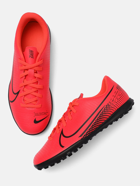 

Nike Kids Neon Pink & Black VAPOR 13 CLUB TF Football Shoes