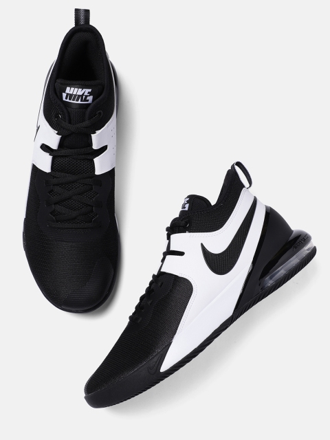 

Nike Men Black & White AIR MAX IMPACT Mid-Top Basketball Shoes