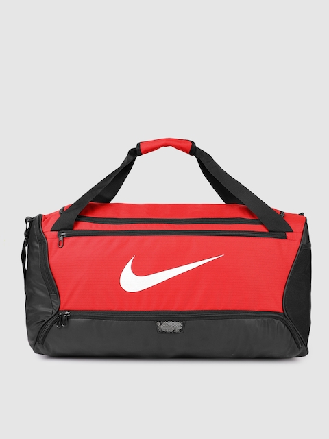 Nike Unisex Black & Red Brasilia Duffel Bag