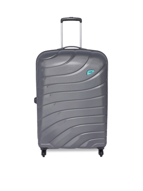 

SKYBAGS Grey Solid HI-VOL Hard-Sided Medium Trolley Suitcase