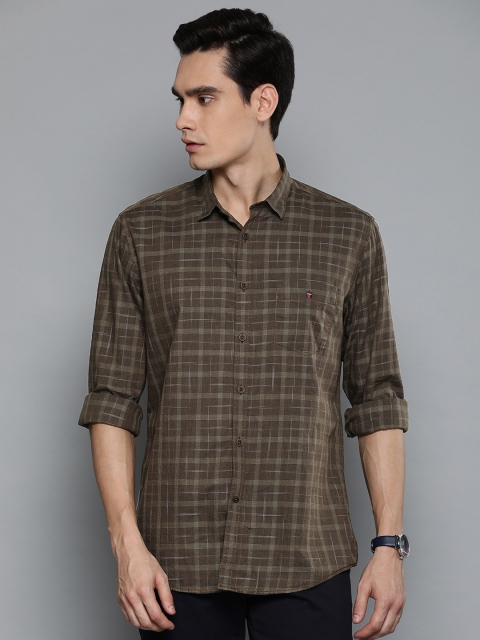 

Louis Philippe Sport Men Brown Slim Fit Checked Casual Shirt
