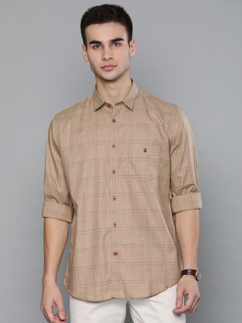 

Louis Philippe Sport Men Beige Slim Fit Checked Casual Shirt