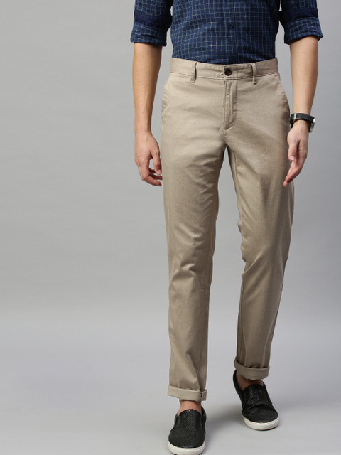 

Louis Philippe Sport Men Beige Slim Fit Solid Regular Trousers