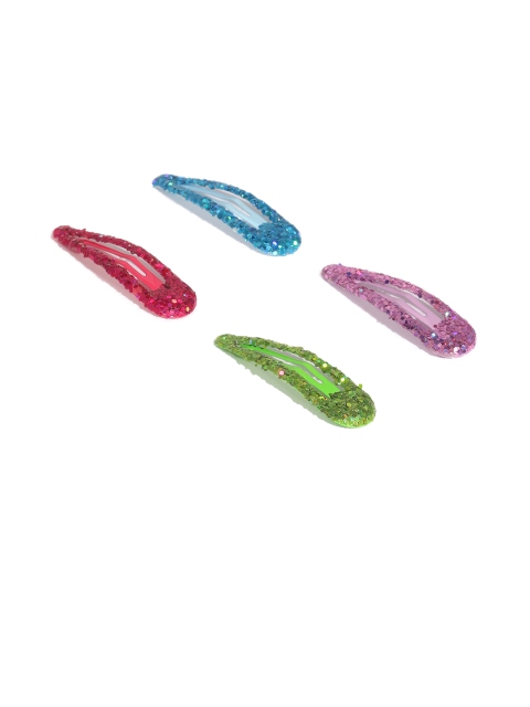

Toniq Kids Multicoloured Set of 4 Embellished Tic Tac Hair Clips, Multi