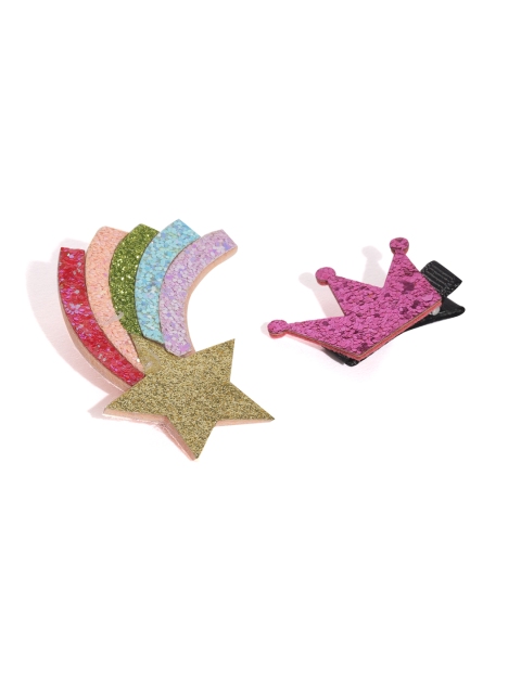 

Toniq Kids Girls Multicoloured Set of 2 Alligator Hair Clip, Multi