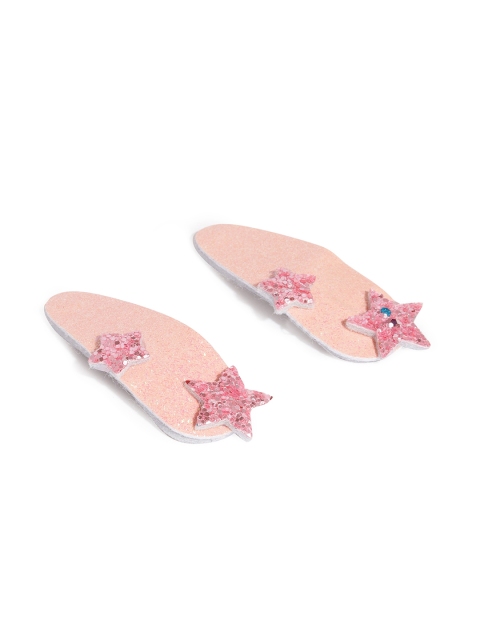 

Toniq Kids Multicoloured Set of 2 Glittering Star Tic Tac Hair Clips, Pink