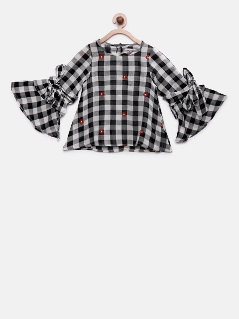 

Soul Fairy Girls Black Checked Top