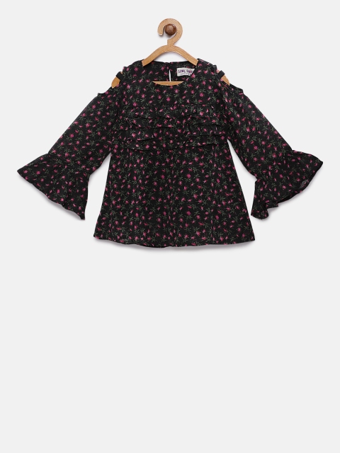 

Soul Fairy Girls Black Printed A-Line Top