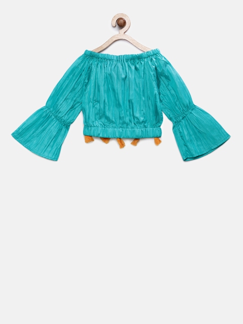 

Soul Fairy Girls Teal Solid Tank Top