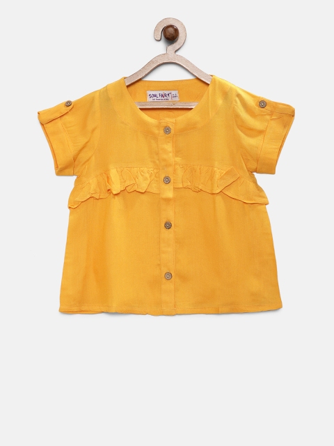 

Soul Fairy Girls Yellow Solid Top